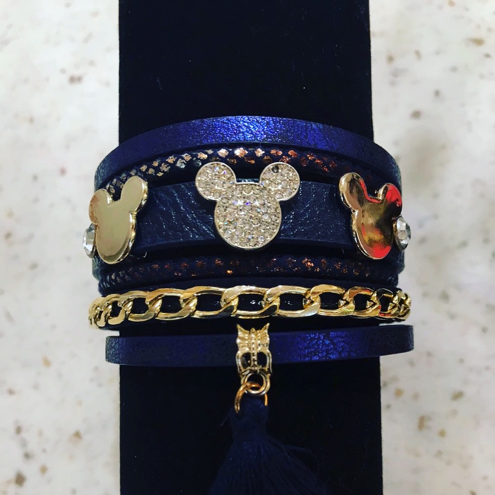 DISNEY MICKEY MOUSE LEATHER MULTI BRACELET